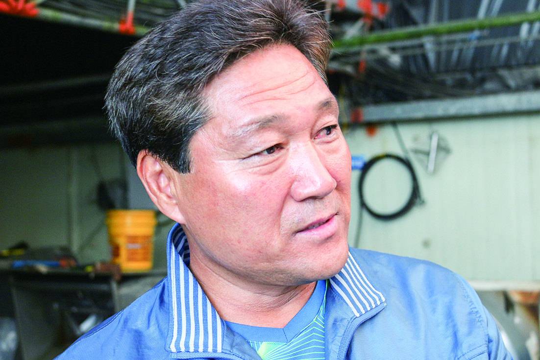 An Eel farmer president, Mr. Yun.