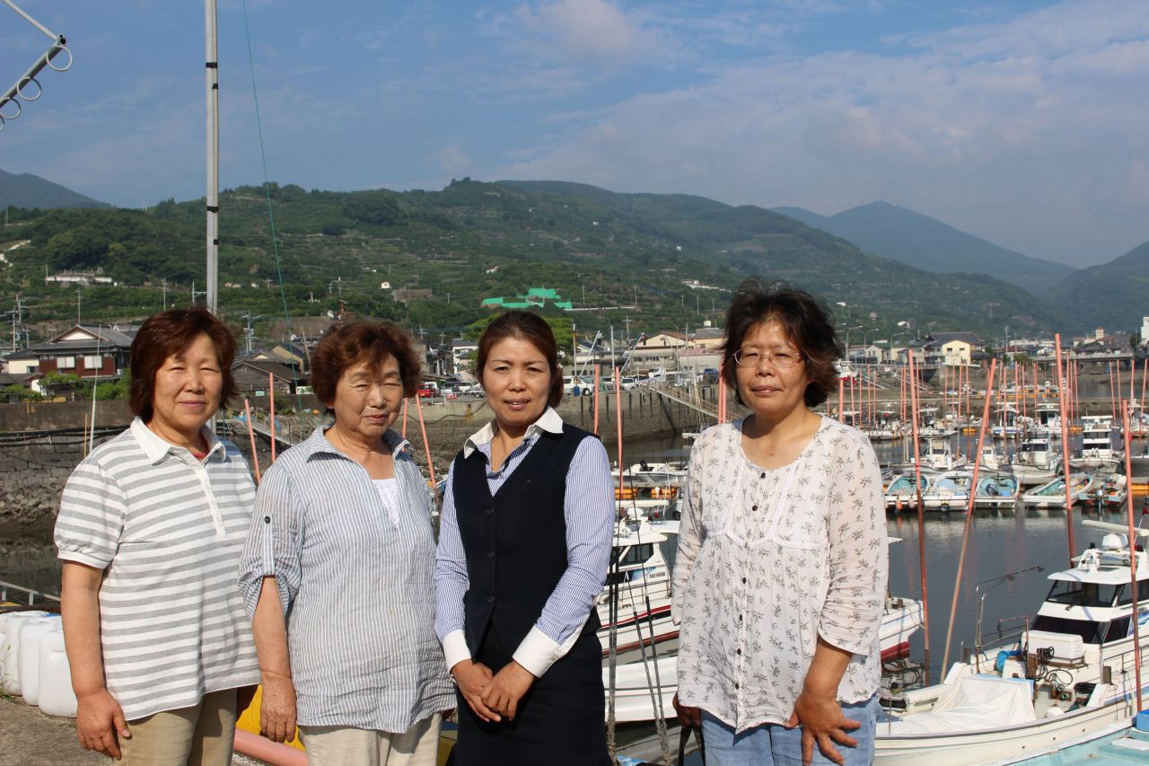Ladies from The women’s division of the Fisheries Cooperative