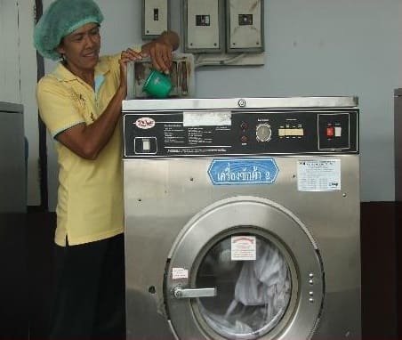 AEM is also used for laundry