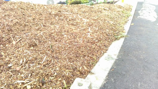 Applying mulch