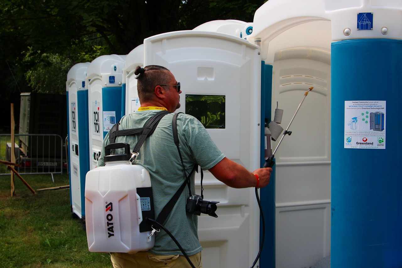 Eco-friendly Toilets at a Festival 