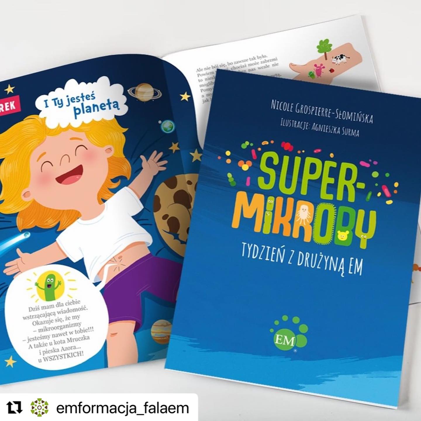 Children's book, "Super-Microbes Week with Team EM” has been published in Poland