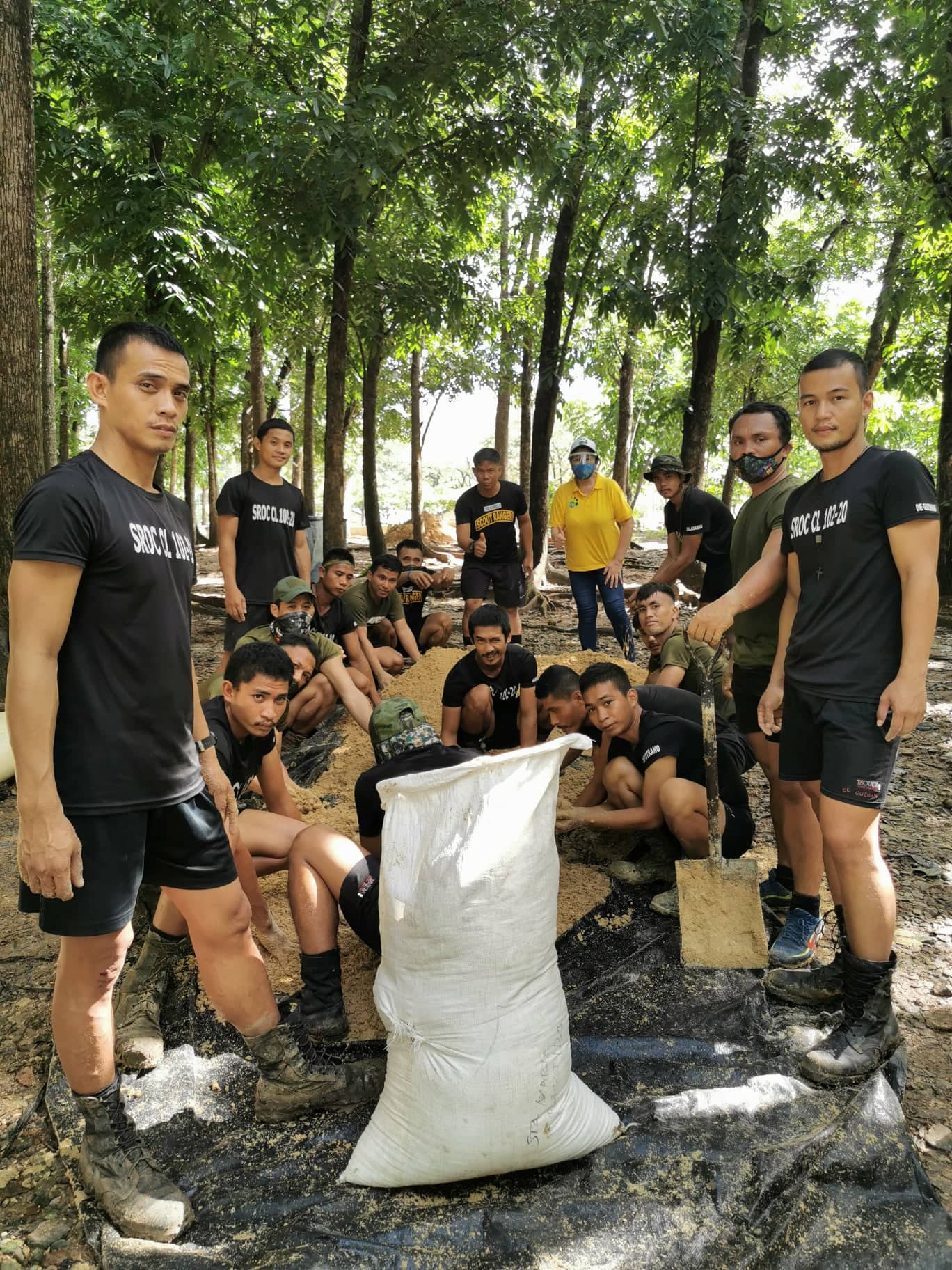 EM Mudballs thrown into a lagoon by the Scout Rangers in the Philippines
